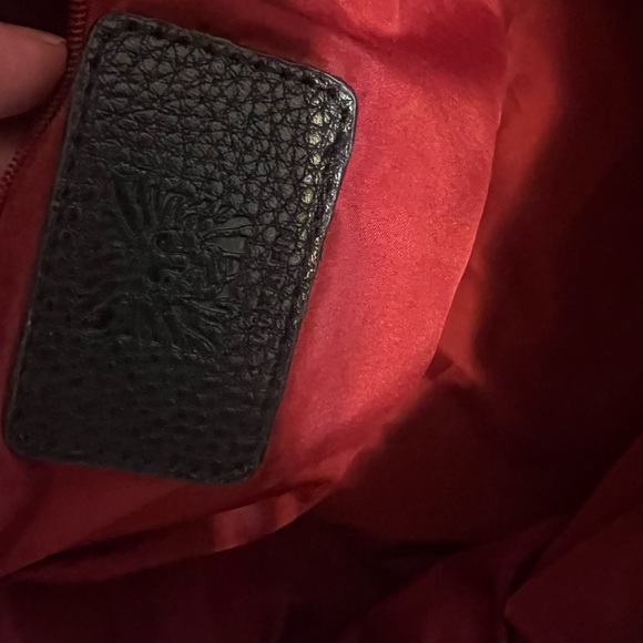 Anne Klein Soft Black Pebble Texture Leather Shoulder Bag Purse - Picture 6 of 6